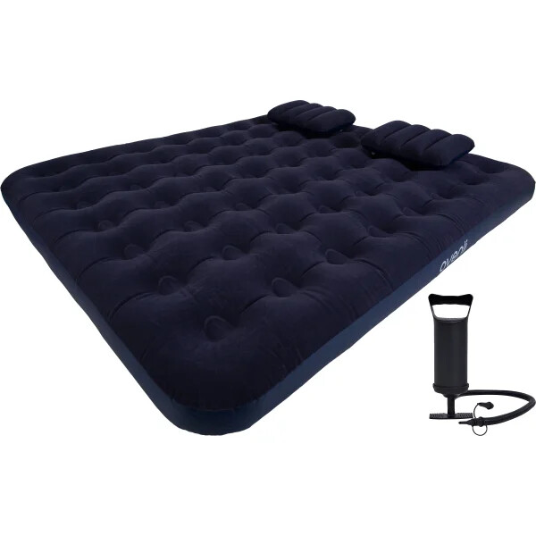 Nafukovací matrace Avenli King Size se 2 polštáři a pumpou - modrá