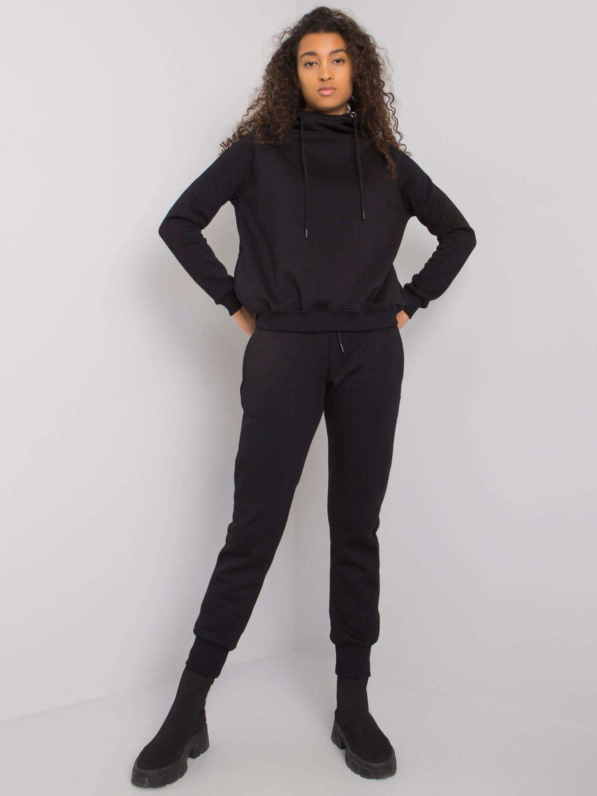 Černá basic teplákovka Miramar RV-KMPL-7285.00P-black Velikost: L