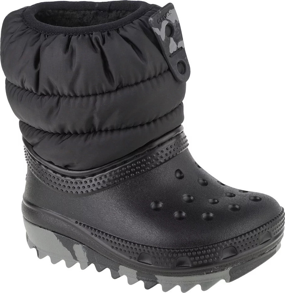 Černé dětské sněhule Crocs Classic Neo Puff Boot Toddler 207683-001 Velikost: 20/21