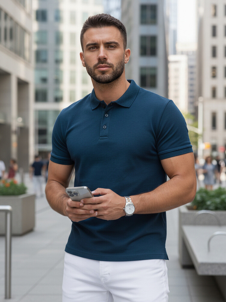 Tmavě modré polo triko PX0603 Velikost: 2XL