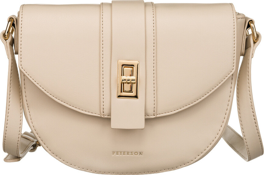 Peterson Béžová crossbody kabelka ve tvaru podkovy PTN 1379 Velikost: ONE SIZE