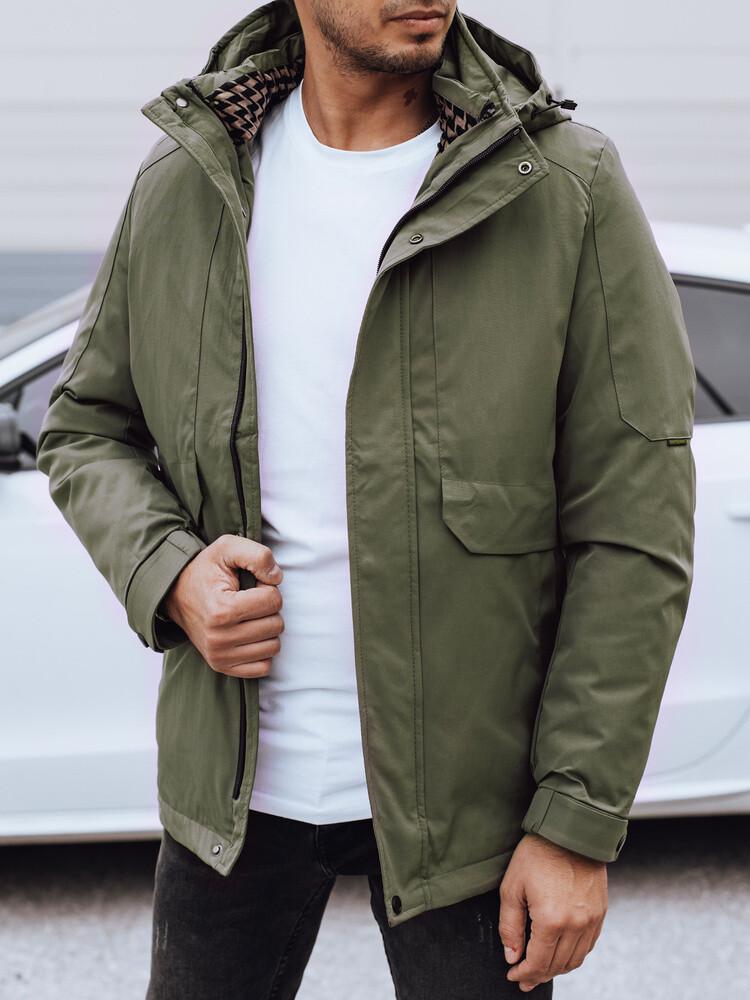 Pánská tmavě zelená zimní bunda s kapucí TX4910 Velikost: 2XL