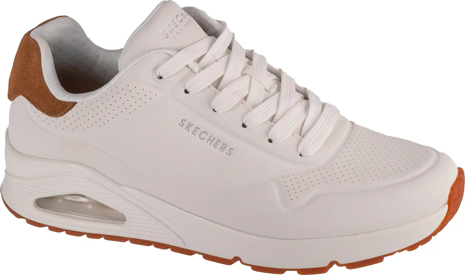 Bílé pánské tenisky Skechers Uno - Suited On Air 183004-WHT Velikost: 42
