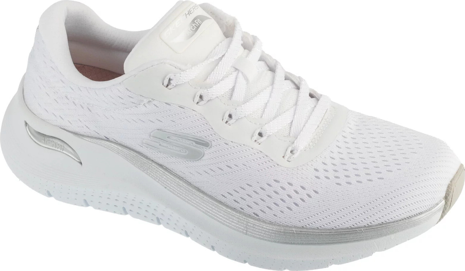 Dámské tenisky Skechers Arch Fit 2.0 - Glow The Distance bílo-stříbrné Velikost: 38