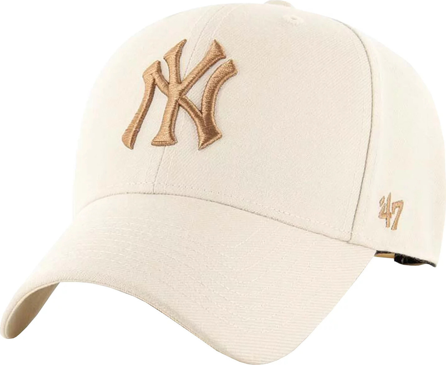 Béžová pánská kšiltovka 47 Brand MLB New York Yankees Cap B-MVPSP17WBP-NTU Velikost: ONE SIZE