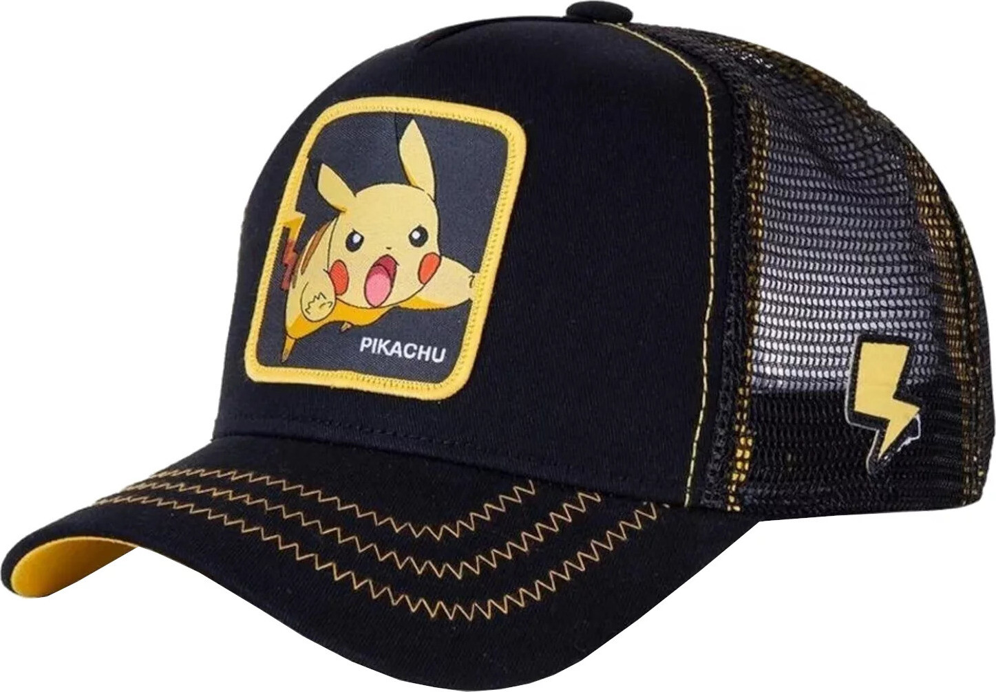 Černá pánská kšiltovka Capslab Freegun Pokemon Pikachu Cap CL-PKM2-1-PIK7 Velikost: ONE SIZE