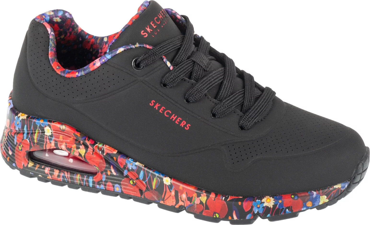Černé dámské tenisky Skechers Uno - Majestic Garden 155583-BKMT Velikost: 36