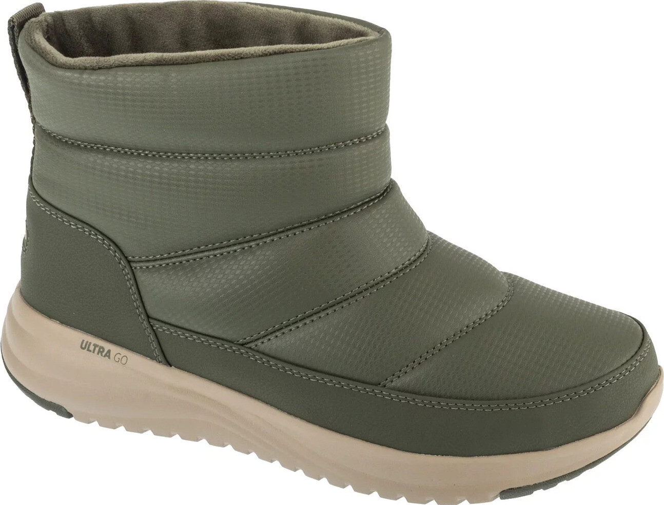 Khaki dámské sněhule Skechers On-The-Go Stellar - Alpine Adventure 144776-OLV Velikost: 36