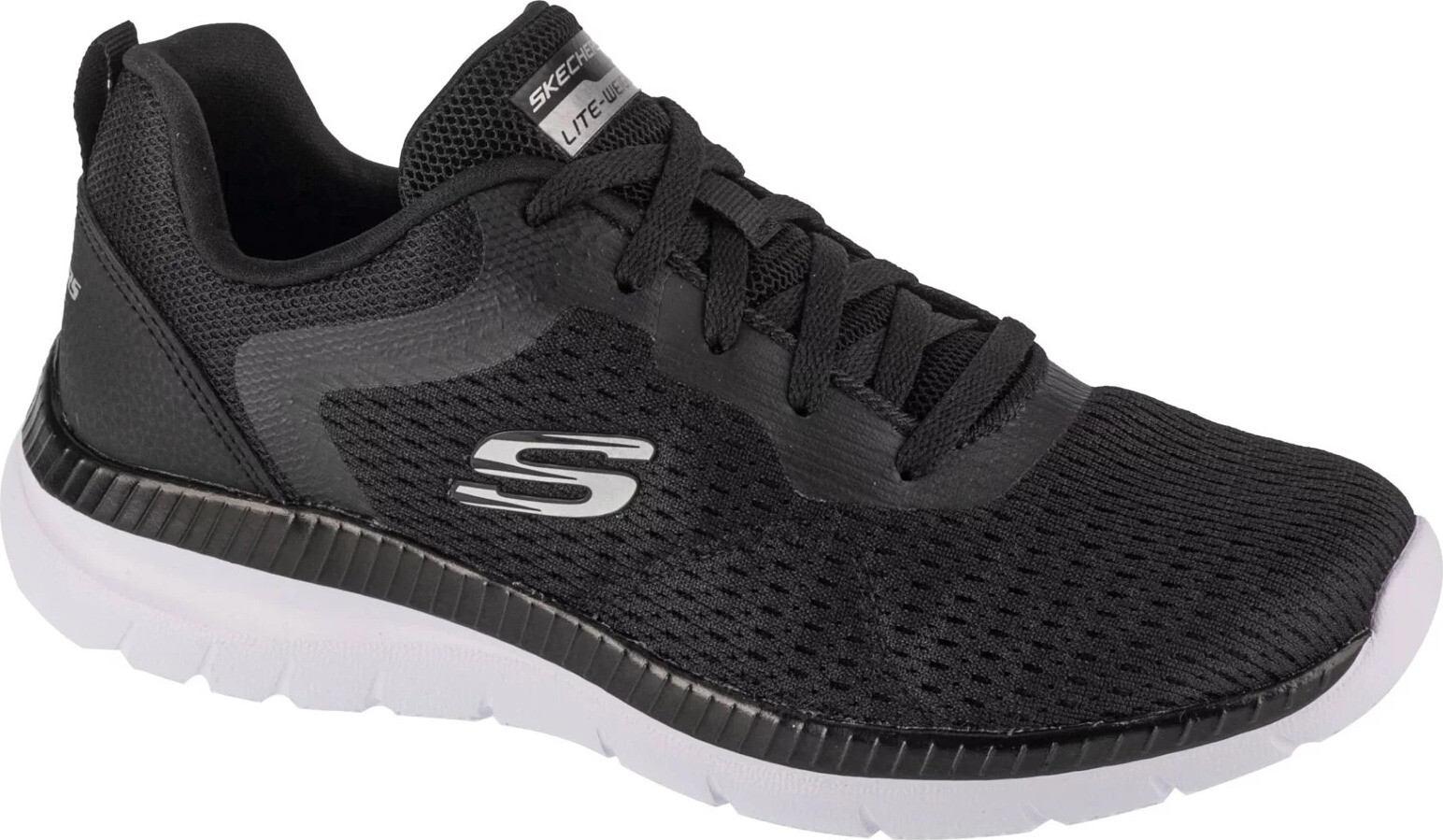 Černé dámské lehké tenisky Skechers Bountiful - Quick Path 12607-BKW Velikost: 37