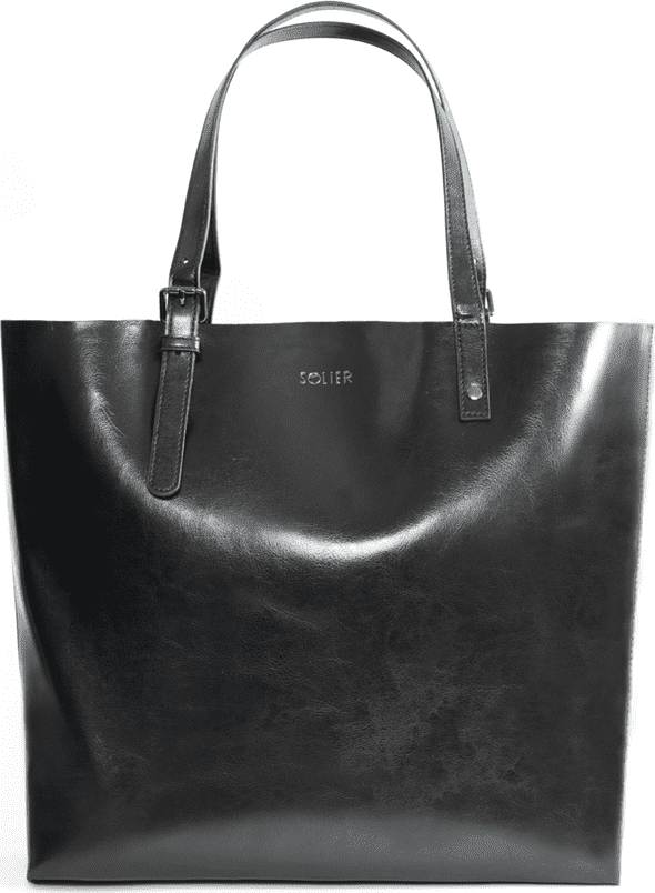Černá dámská shopper kabelka TIVORA TORBA FL32 TIVORA BLACK 2011 Velikost: ONE SIZE