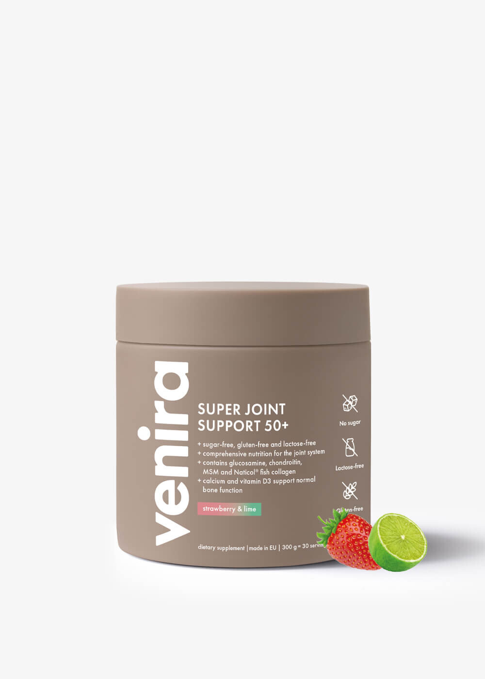 VENIRA super kloubní výživa, věk 50+, jahoda-limetka, 300 g