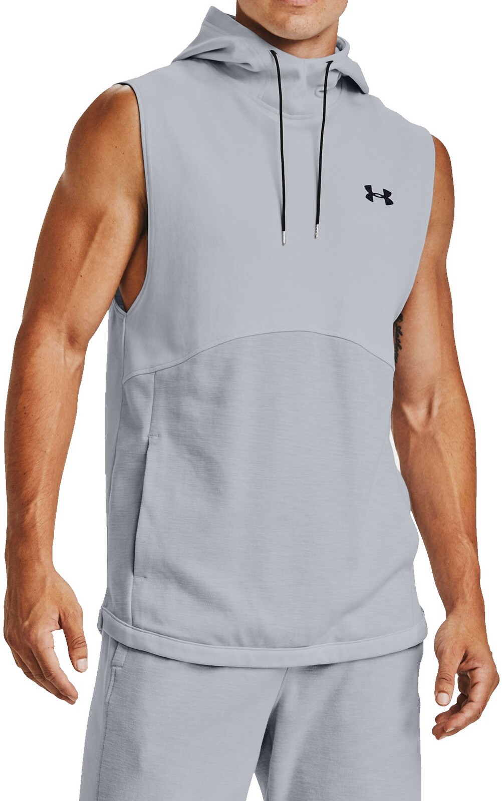 Mikina s kapucí Under Armour DOUBLE KNIT SL HOODIE-GRY