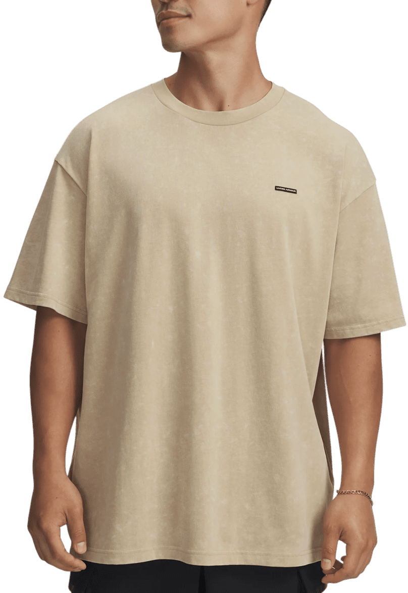 Triko Under Armour Heavyweight Oversized Logo Wash