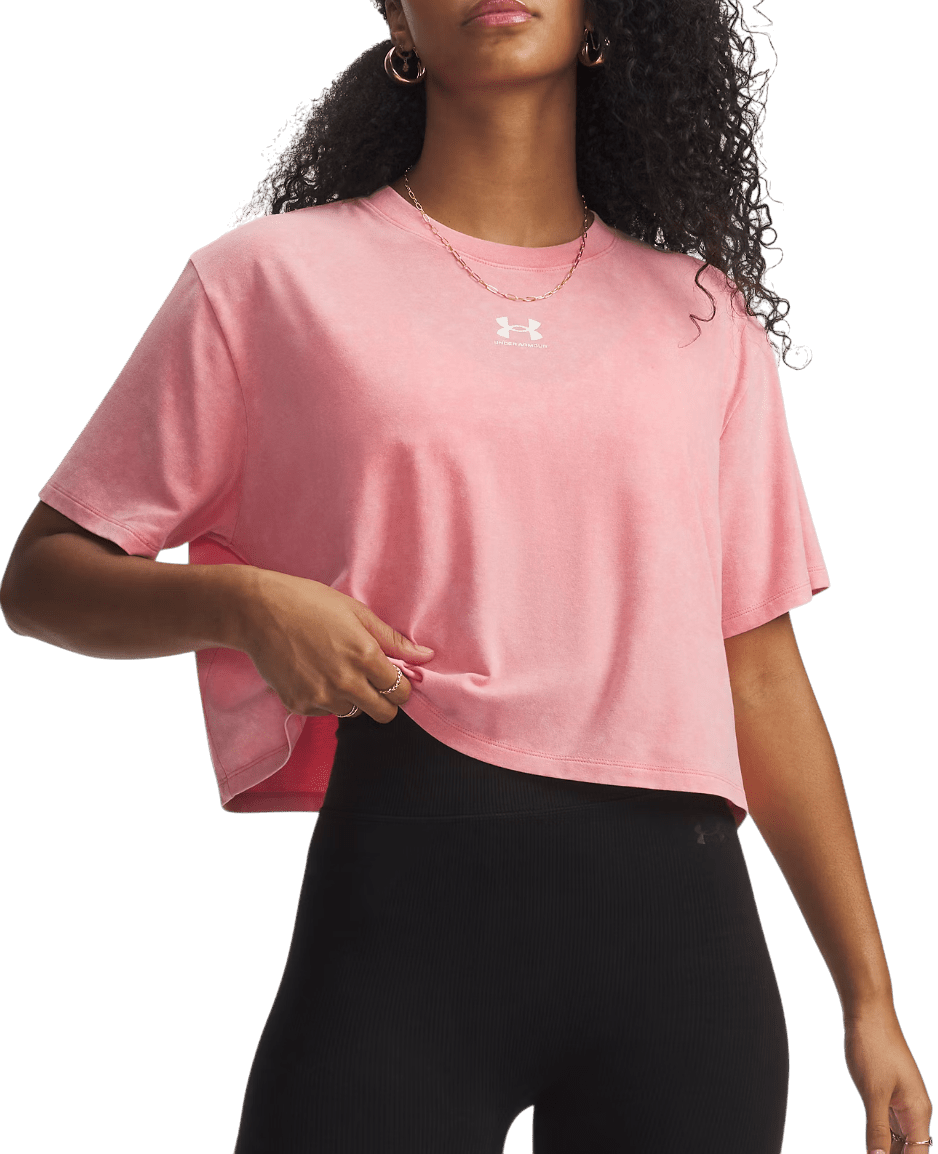 Triko Under Armour UA Rival Boxy Tee Wash