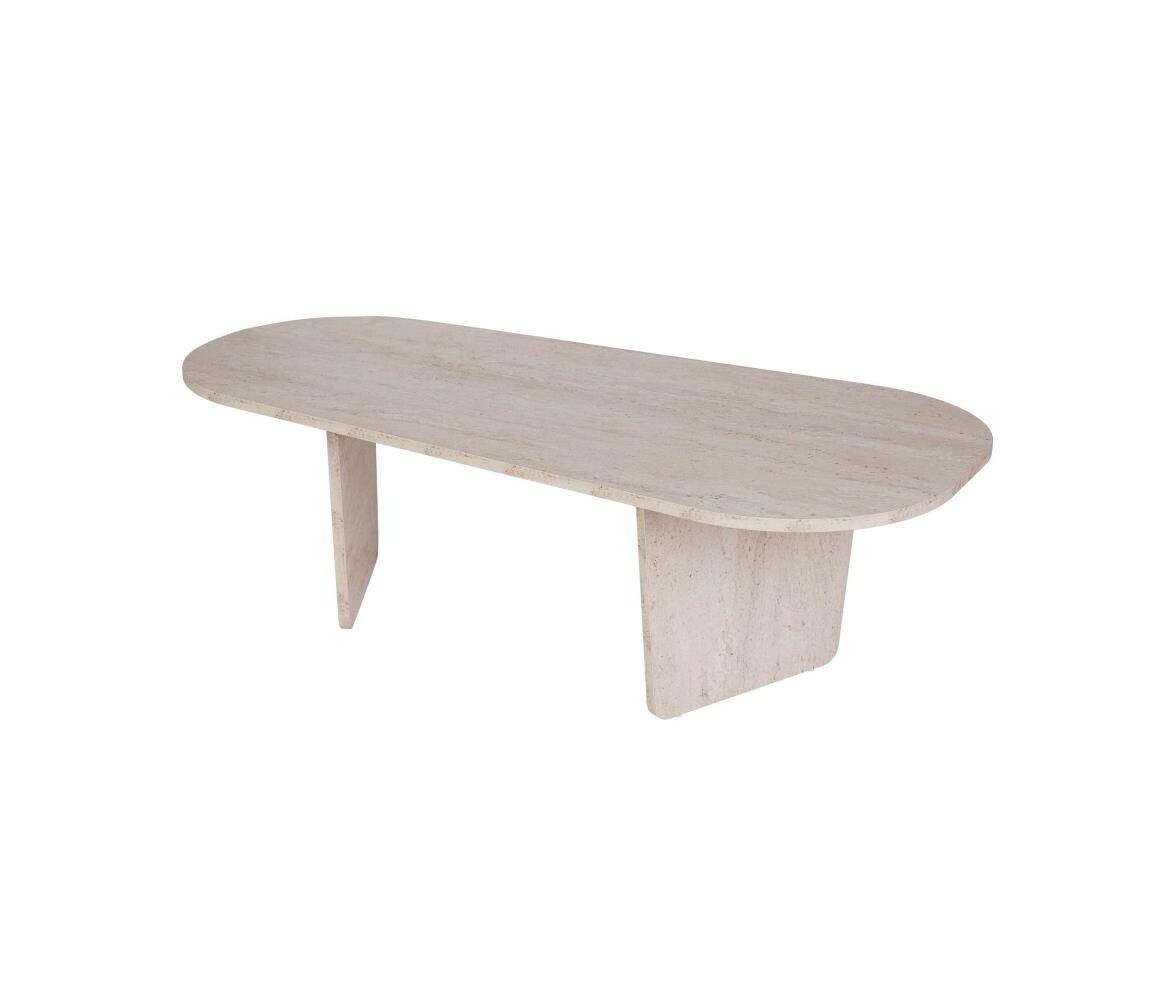 Konferenční stolek ROND 130x65 cm béžová 838NRD1106