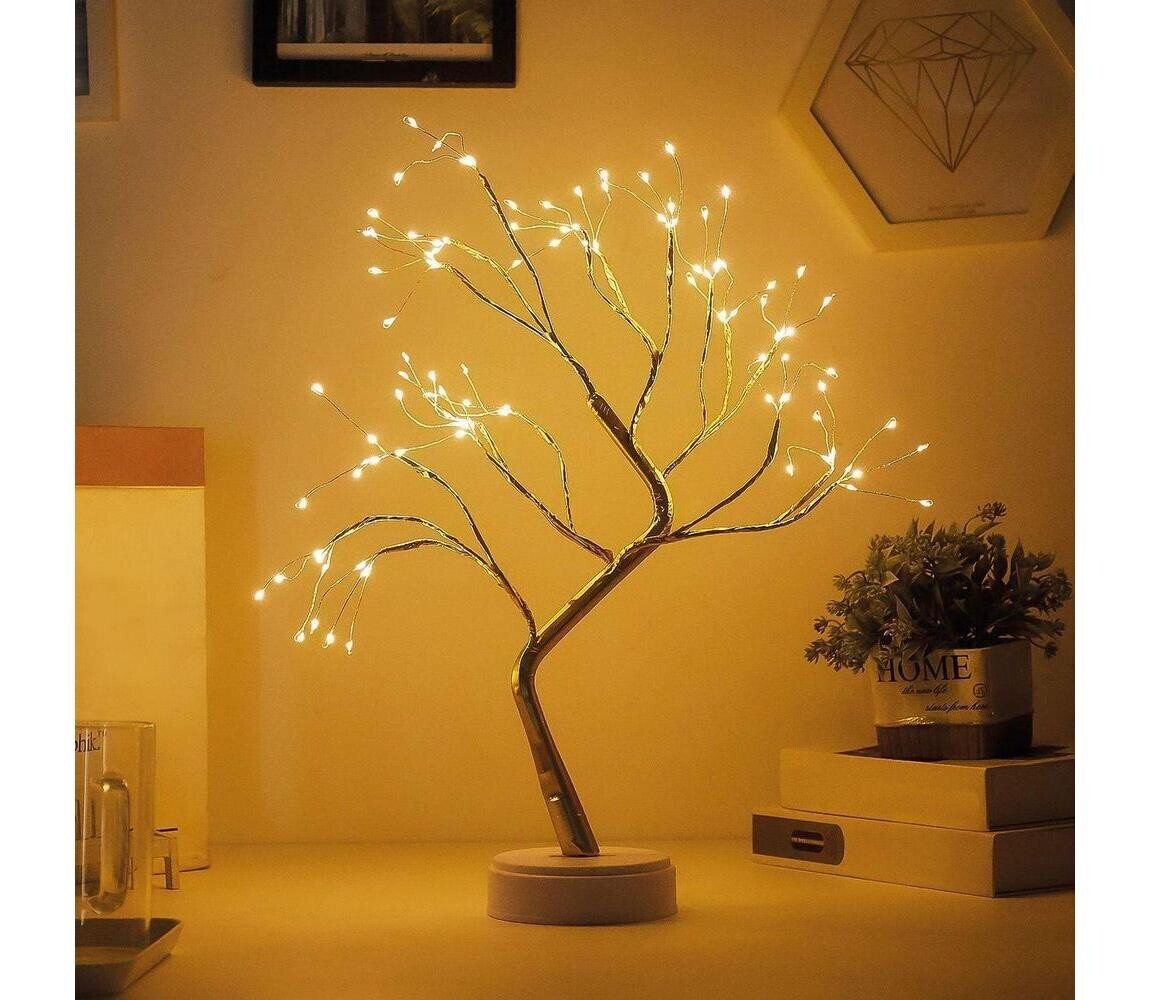 LED Vánoční dekorace 102xLED/3xAA teplá bílá 58930