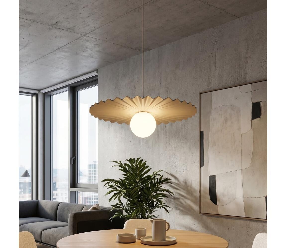 EMIBIG Lustr na lanku UMBRA 1xG9/8W/230V béžová 1728/1