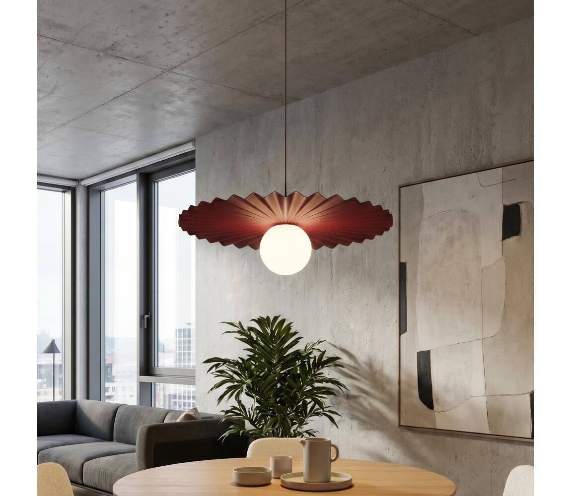 EMIBIG Lustr na lanku UMBRA 1xG9/8W/230V červená 1729/1