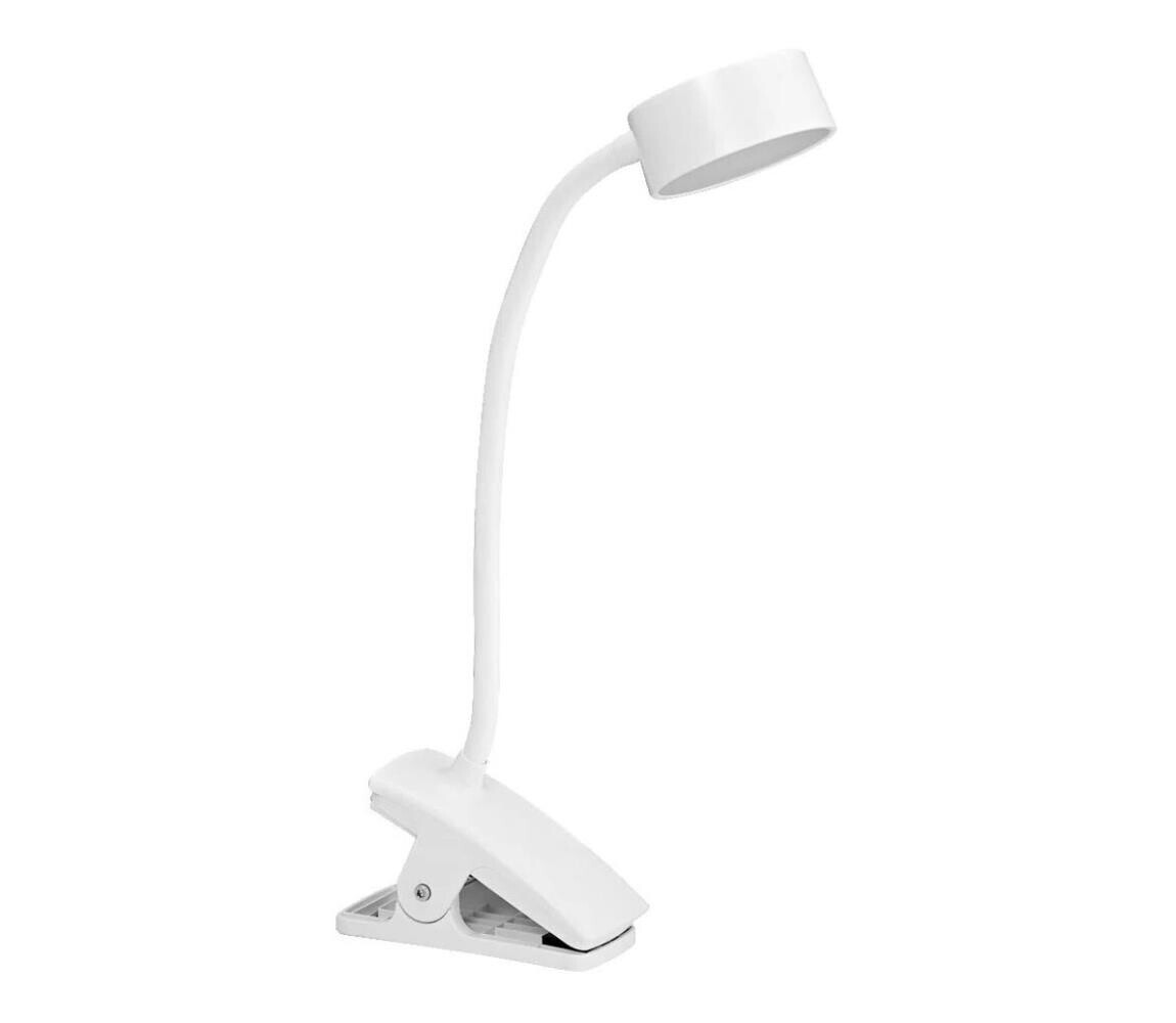 Ledvance -LED Stm dotyk stolní lampa s klip CYLINDER LED/4,8W/5V 3000-6500K bílá 4099854388552