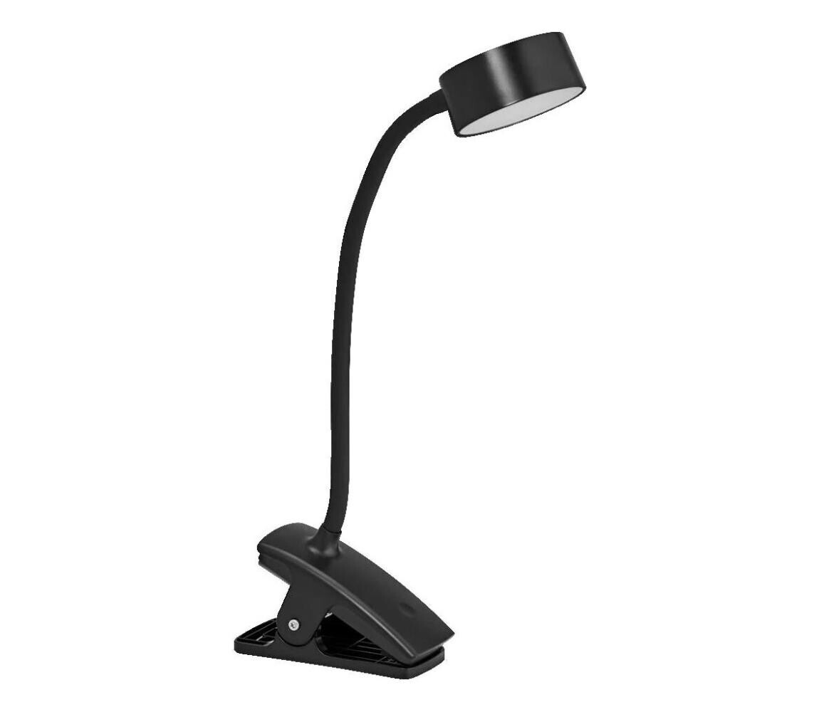 Ledvance-LED Stm dotyk stolní lampa s klip CYLINDER LED/4,8W/5V 3000-6500K černá 4099854388460