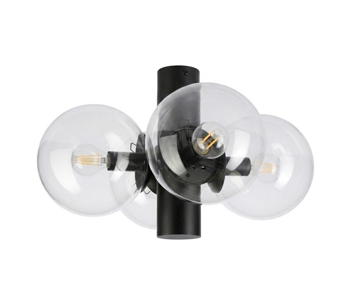Stropní svítidlo SFERIO 4xE14/5W/230V černá/čirá LM-4.298/CZARNY/TRANSPARENT
