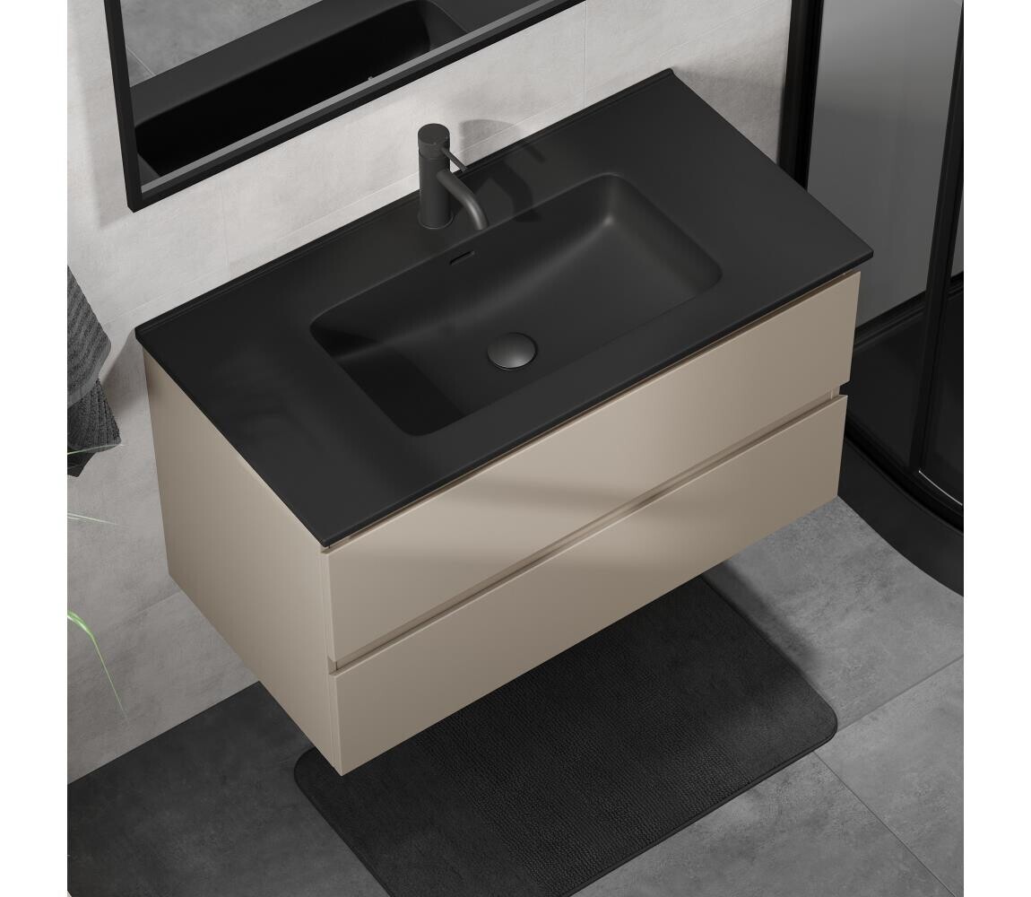 BATH DELUXE Koupelnová skříňka s umyvadlem KENWOOD 91 cm marakesh/černá BT0123+BT0229