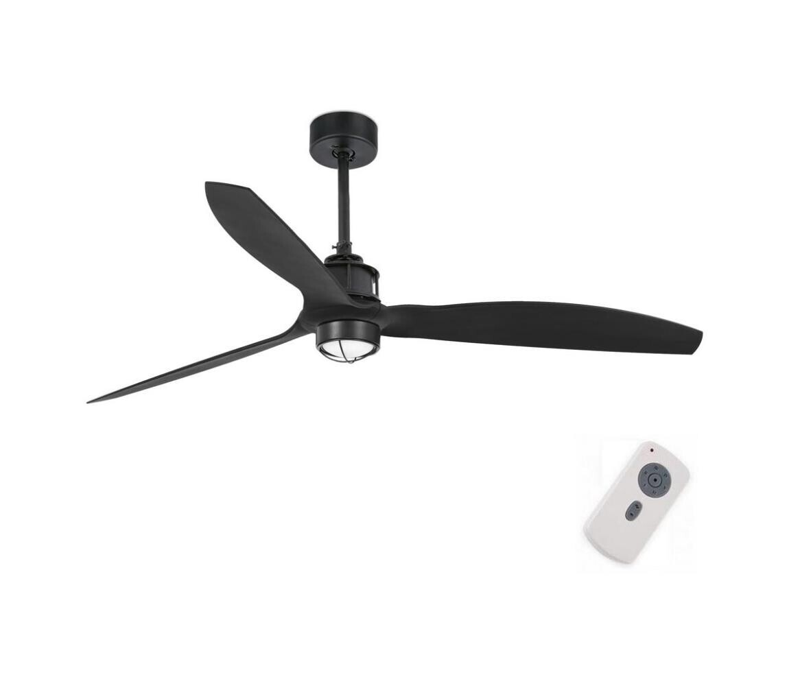 FARO Barcelona FARO 32100-10 - LED Stropní látor JUST FAN LED/17W/230V černá + DO 321001N