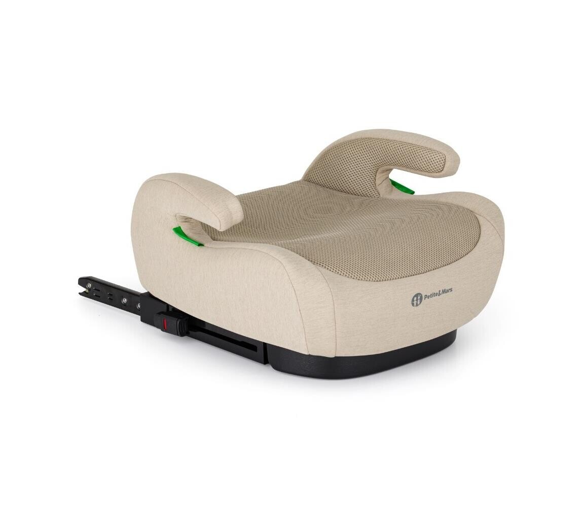 PETITE&MARS-Podsedák do auta OPTIMUS PRO i-Size Air 125-150 cm (22-36 kg) béžová 647498