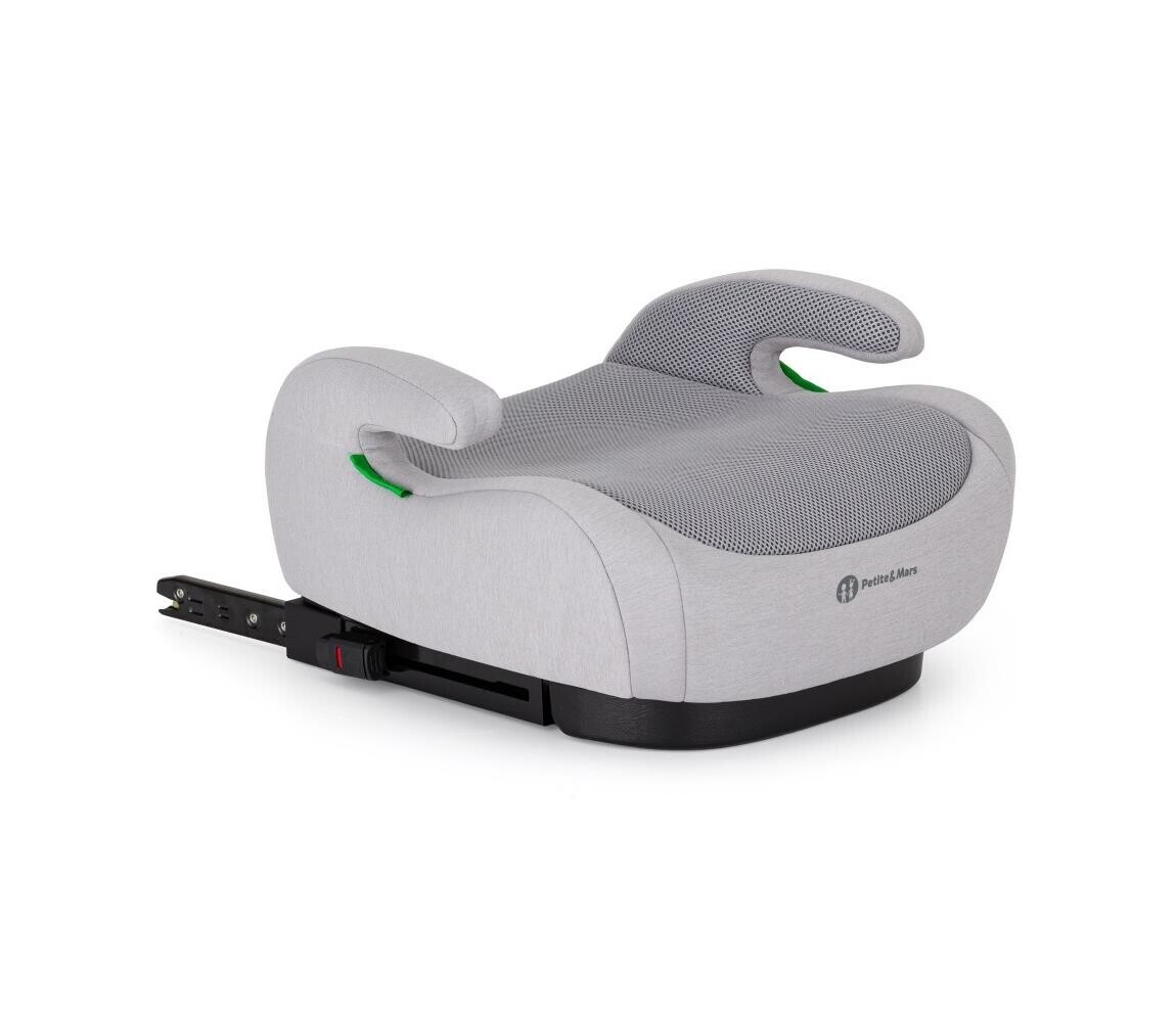 PETITE&MARS - Podsedák do auta OPTIMUS PRO i-Size Air 125-150 cm (22-36 kg) šedá 647496