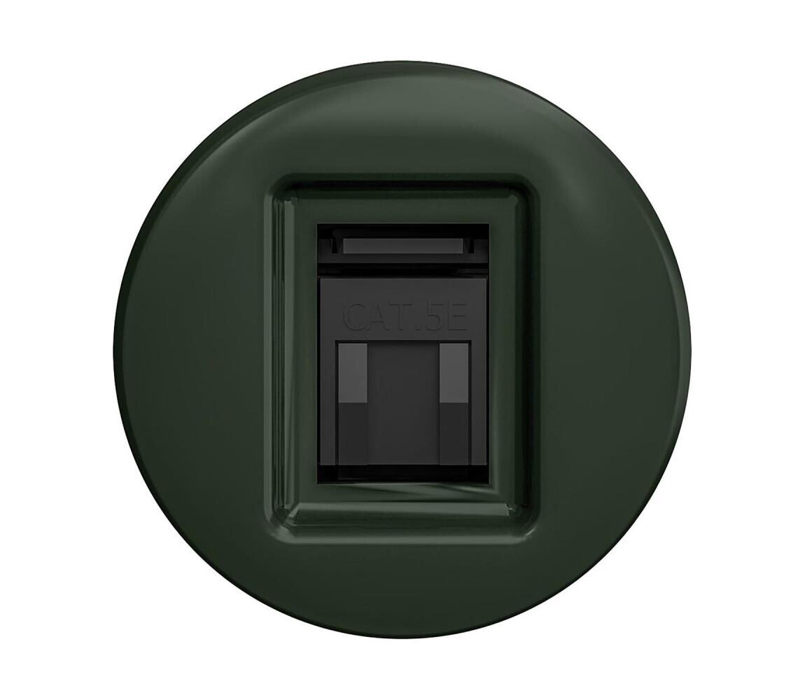 Reblig - Retro datová zásuvka bez rámečku zelená Z/DATA