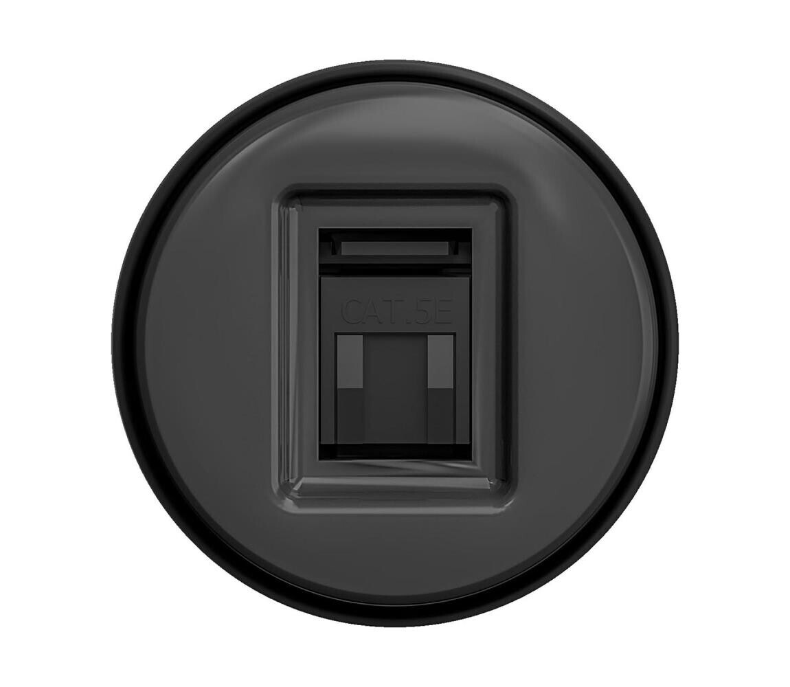 Reblig - Retro datová zásuvka bez rámečku antracit A/DATA