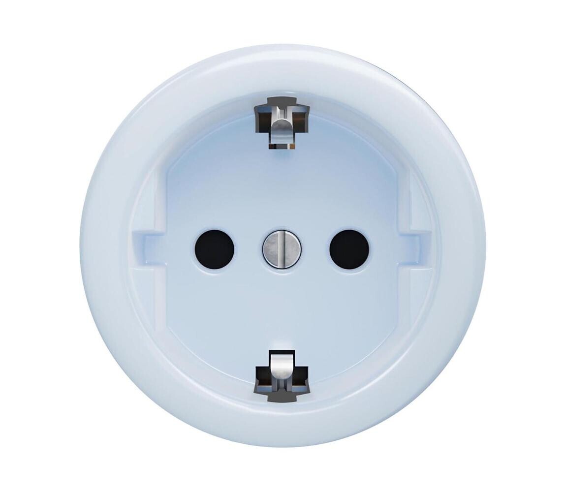 Reblig - Retro zásuvka domovní bez rámečku SCHUKO 230V/16A modrá M/ZS
