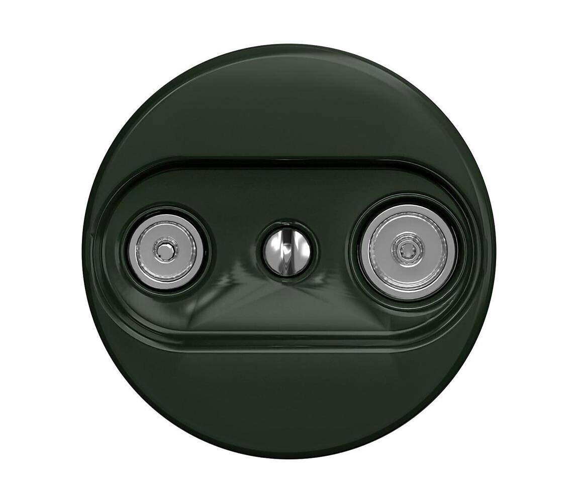 Reblig - Retro účastnická zásuvka TV+R (koncová) bez rámečku zelená Z/TV/K