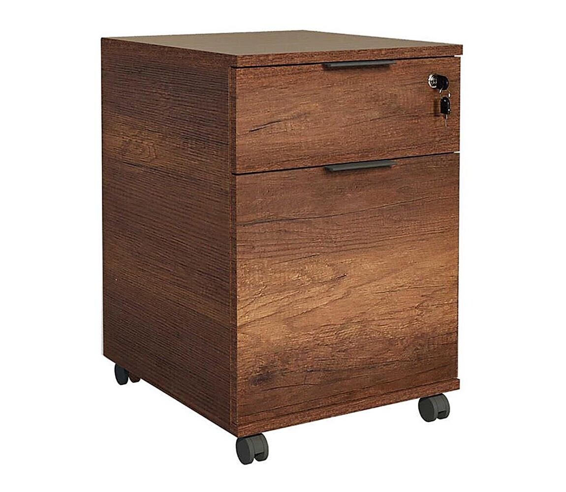 Adore Furniture Kancelářský kontejner 61x41 cm hnědá 479ADR1766