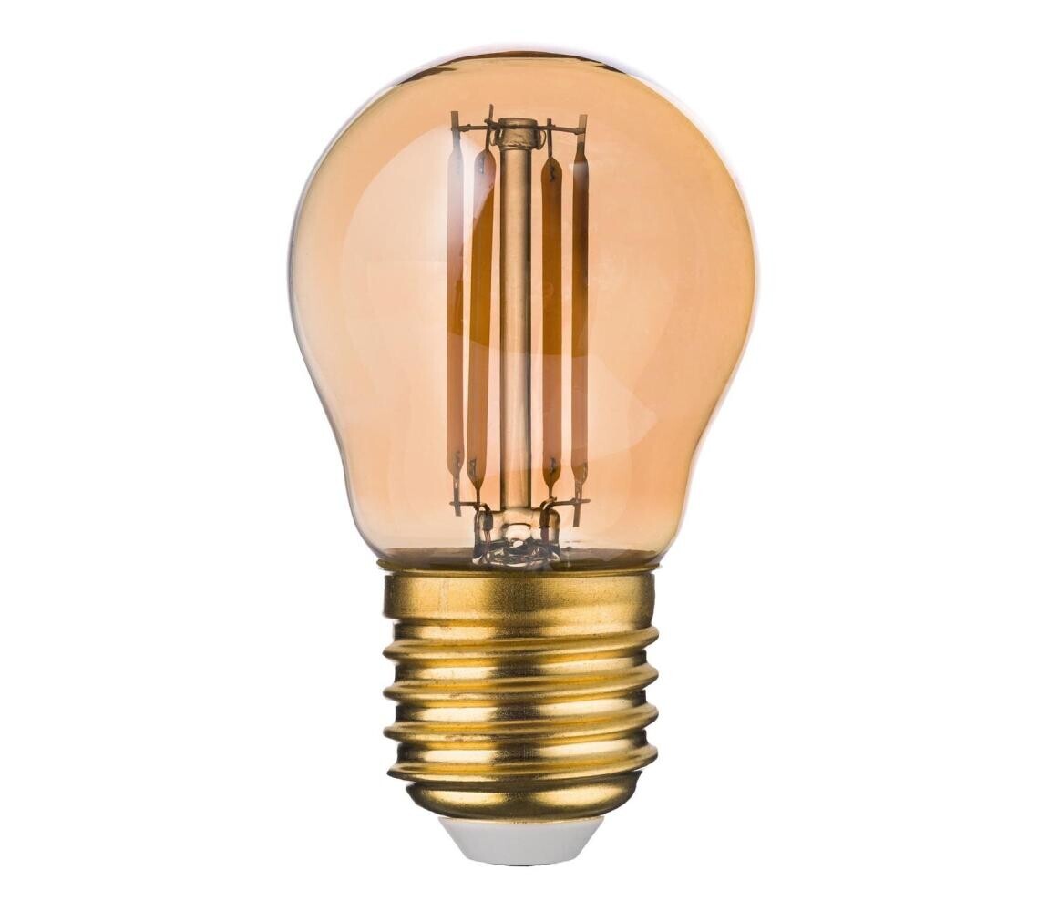 LED Žárovka AMBER G45 E27/4,5W/230V 2200K 3572