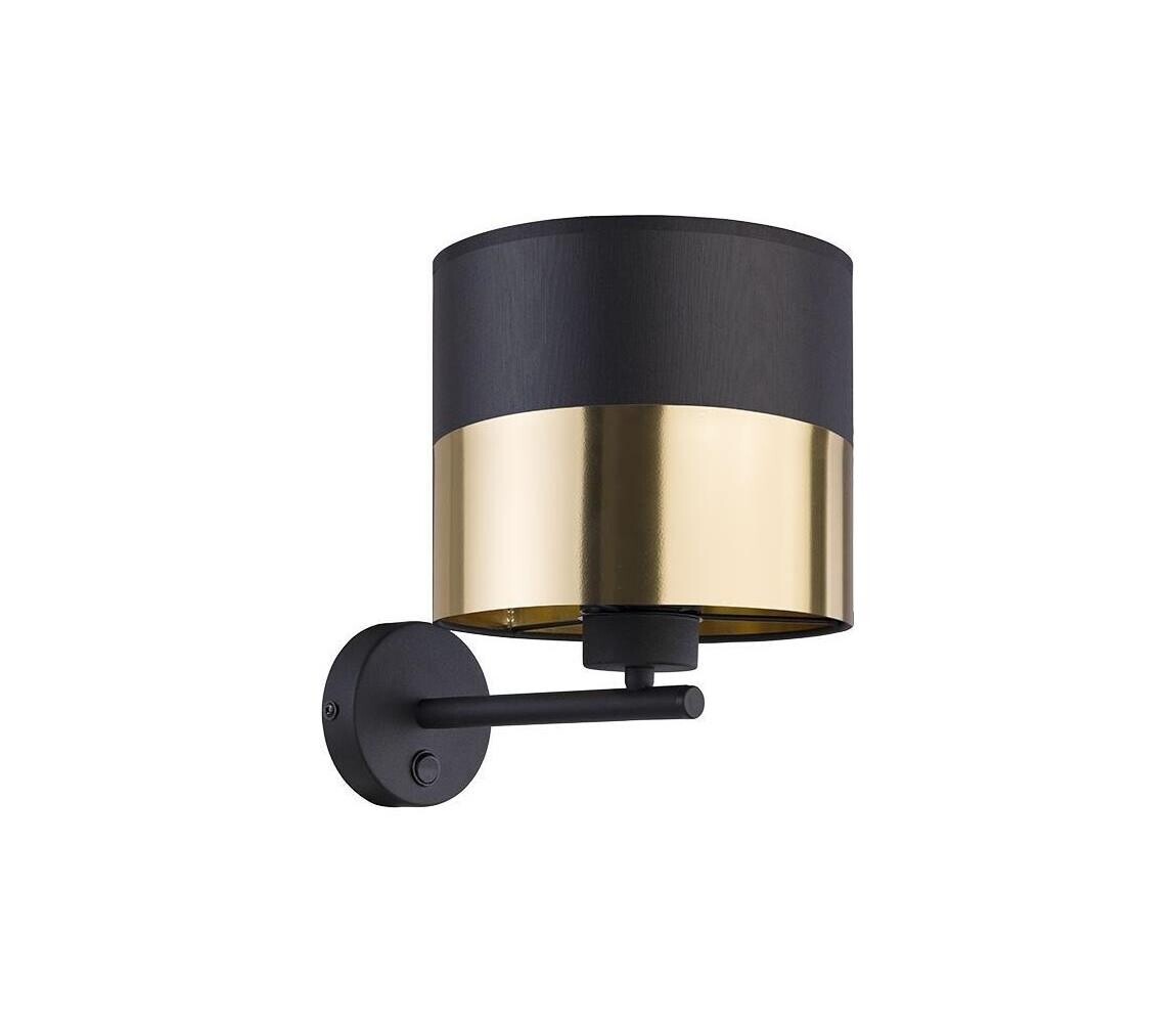 Nástěnná lampa LONDYN 1xE27/15W/230V černá/zlatá 3475