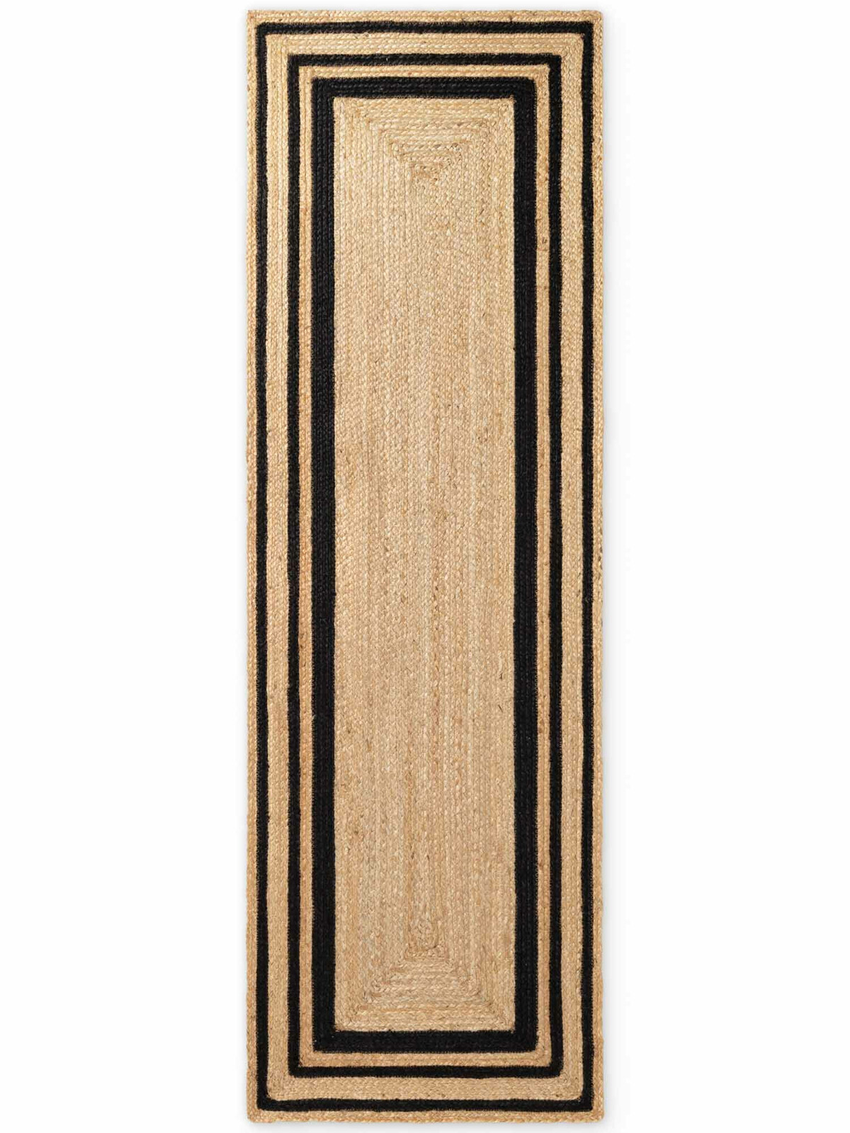 Běhoun Looma 106302 Natural Gold Black, 70x200, béžová, chodba / předsíň, Hanse Home