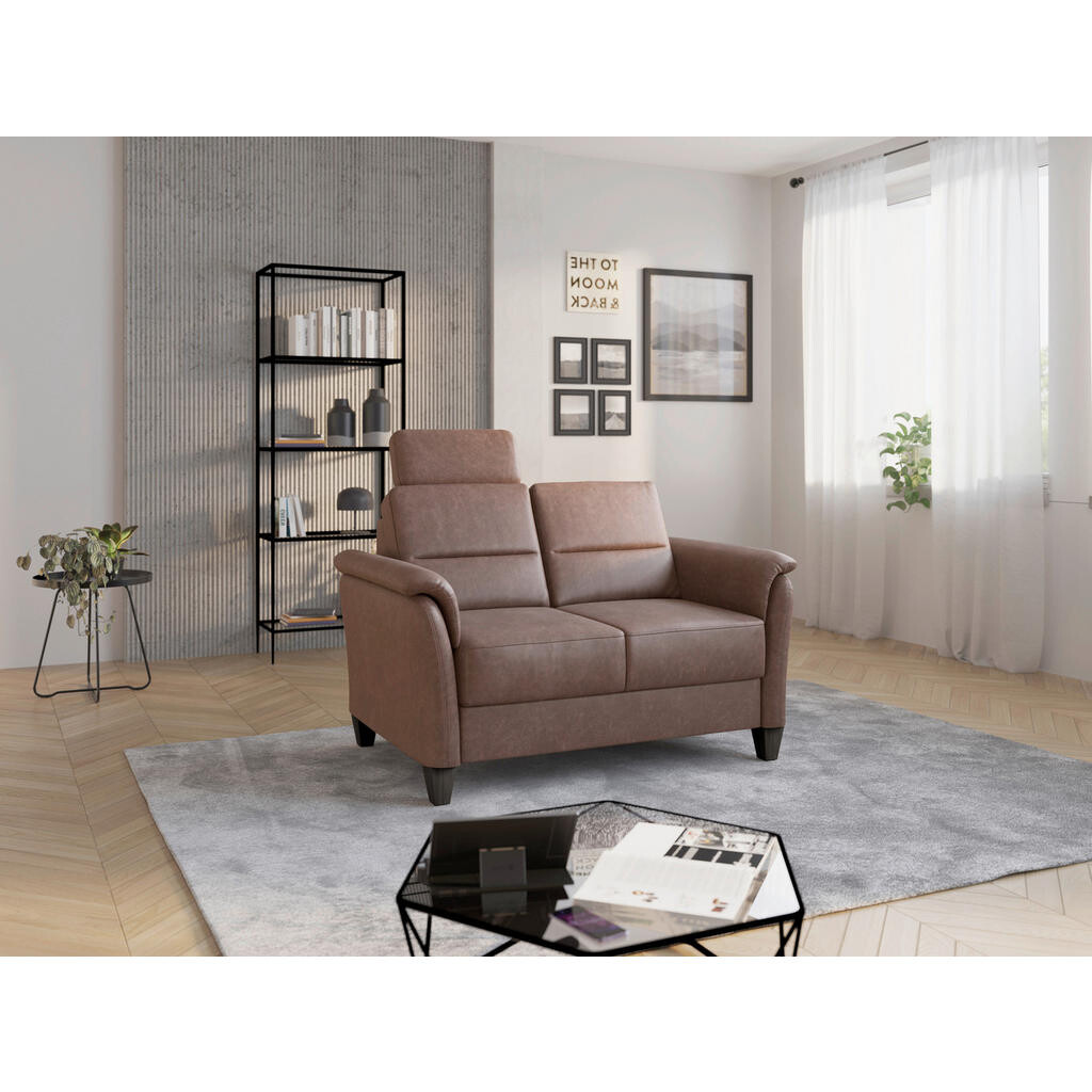 Sit & More DVOUMÍSTNÁ POHOVKA, textil, barvy lískového ořechu
