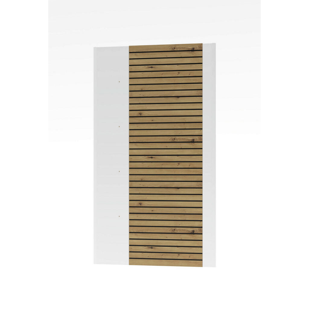 Hom`in NÁST. POLICE SE ZADNÍM PANELE, bílá, dub artisan, 84/147/4 cm