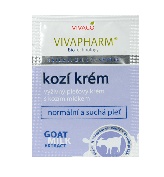 Vivaco Pleťový krém s kozím mlékem VIVAPHARM - vzorek 4 ml