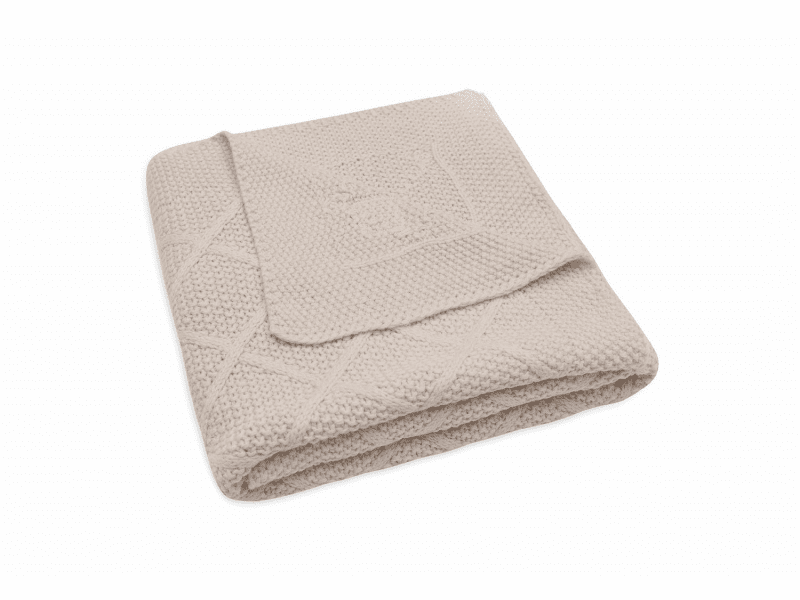 Jollein Deka 75x100cm Check Knit Oatmeal