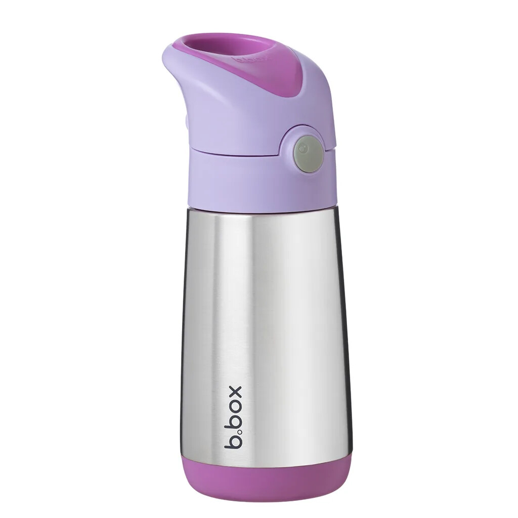 B.BOX Termoska na pití s brčkem 350 ml - sugar plum