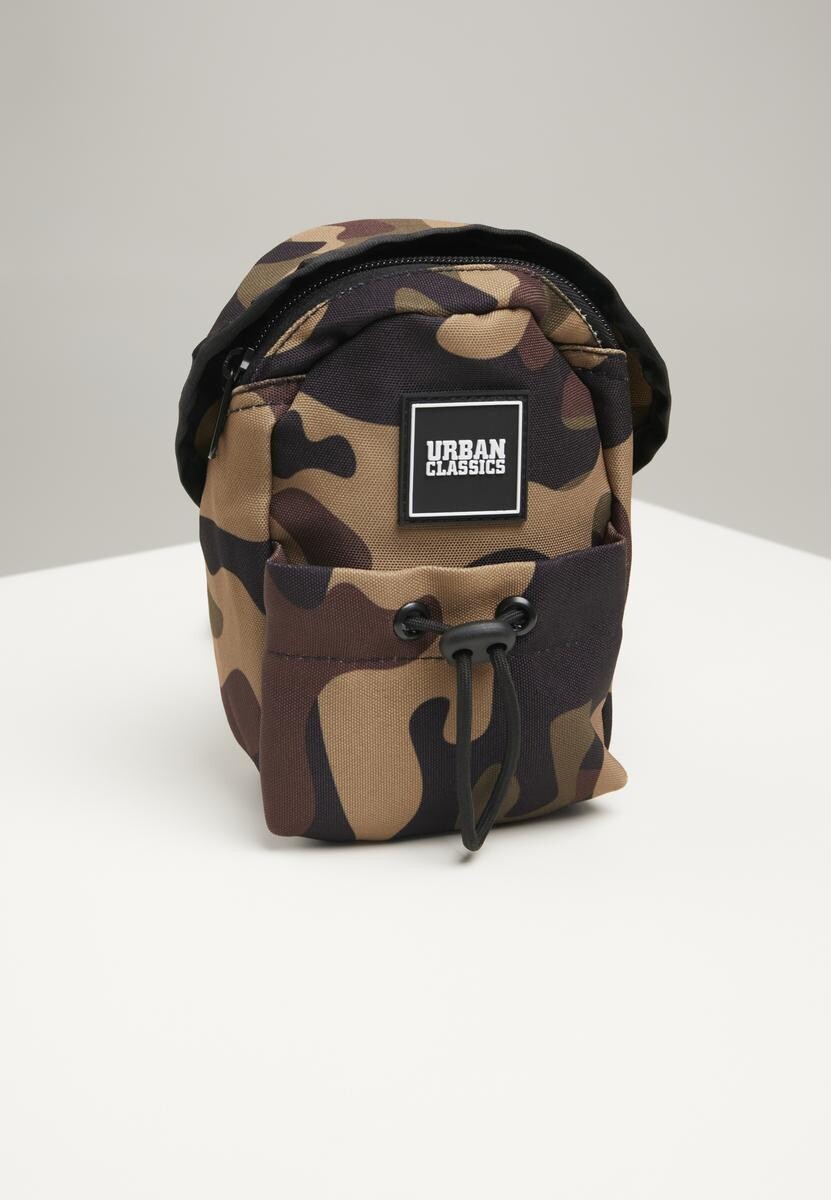 Malá crossbody kabelka woodland camo/oranžová