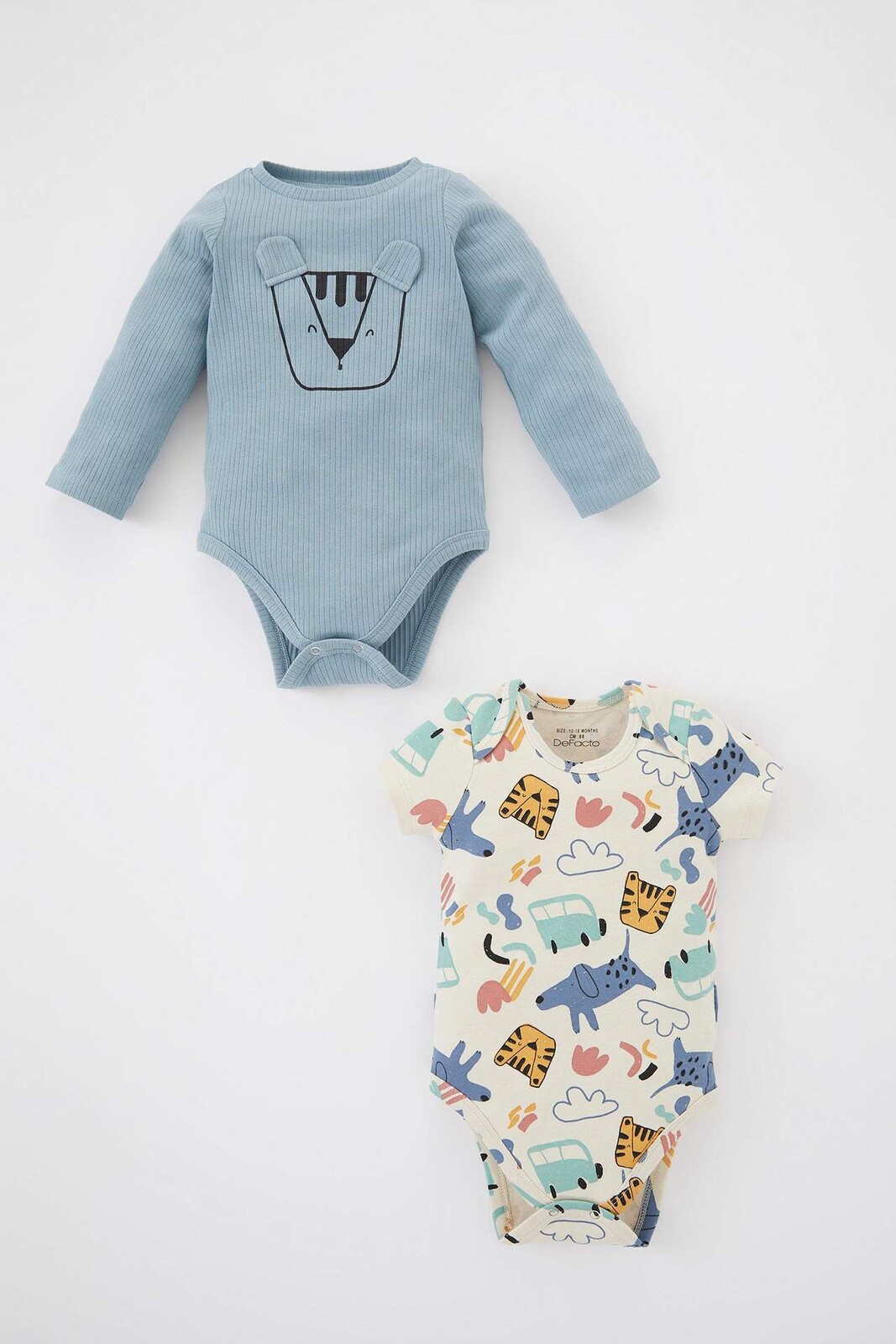 DEFACTO BabyBoy 2dílný set s dlouhým rukávem a zapínáním na druky