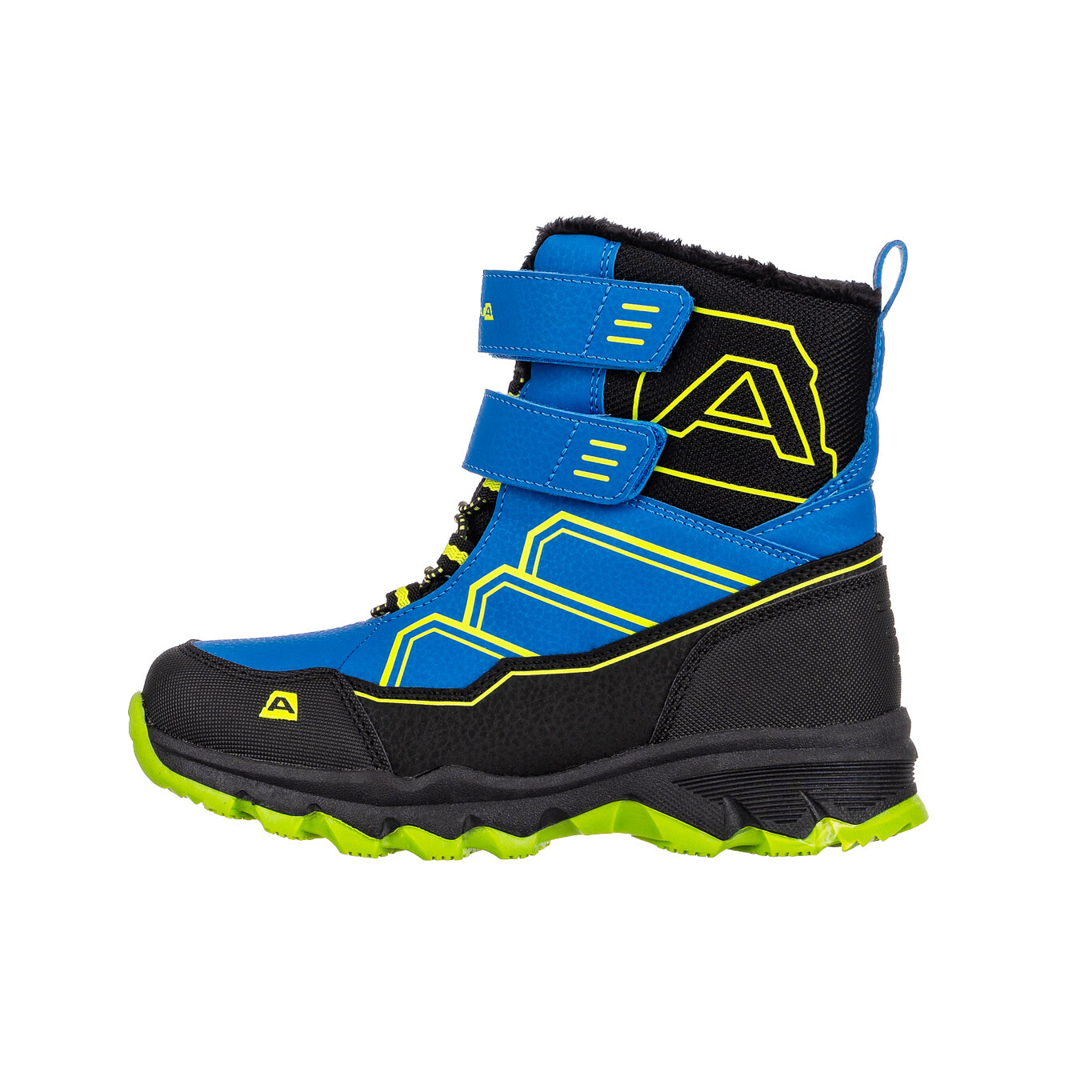 Dětská zimní obuv s membránou ptx ALPINE PRO MOCO electric blue lemonade