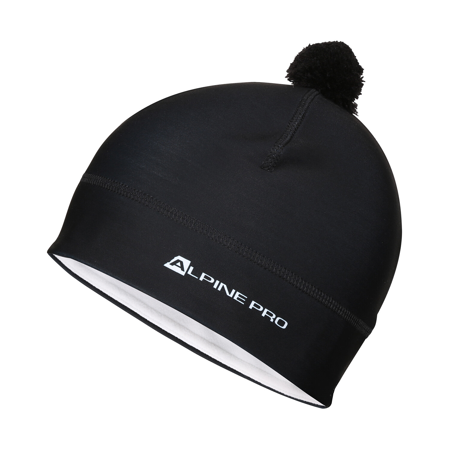 Funkční čepice s bambulí ALPINE PRO ABERE black