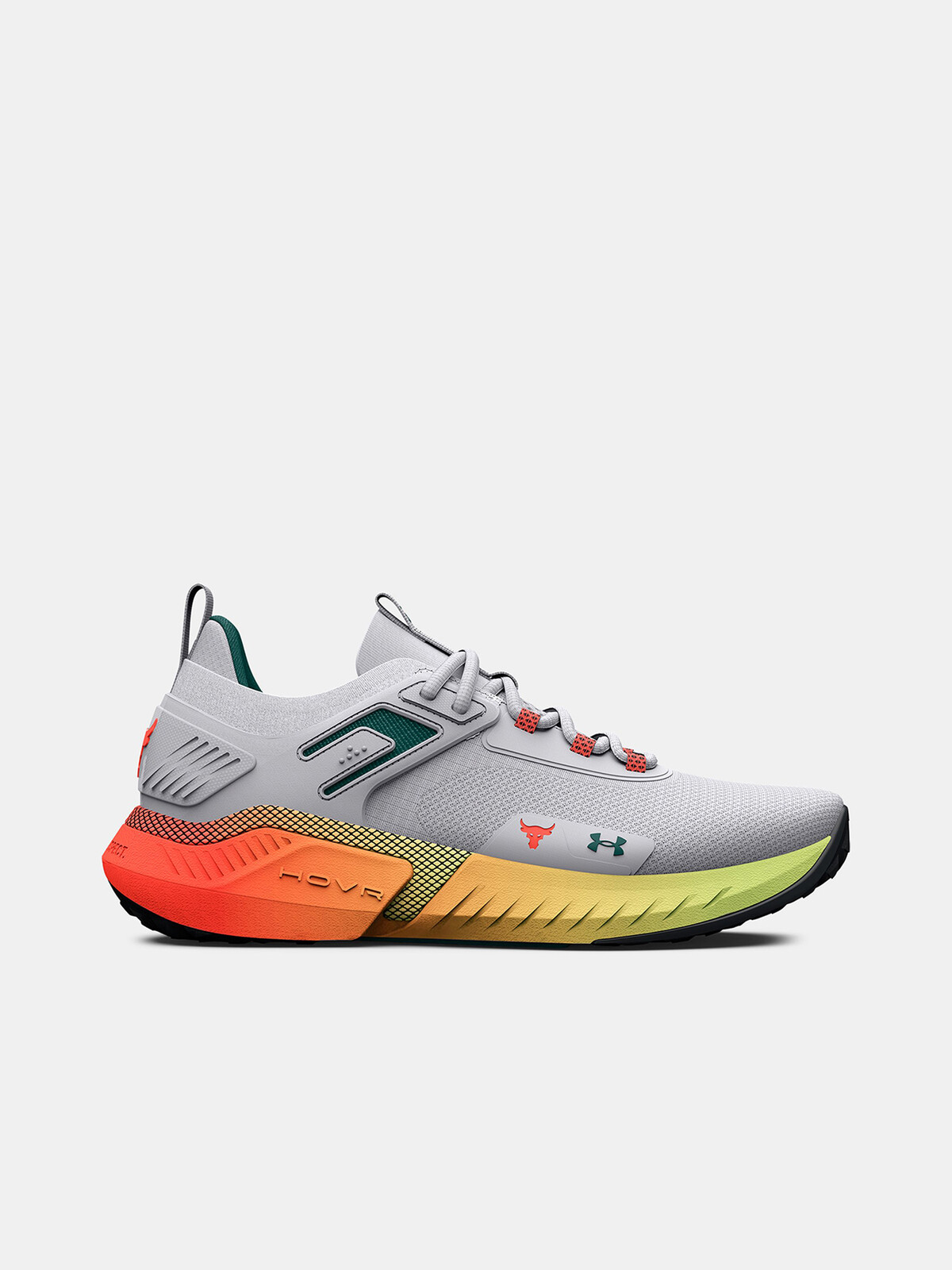Oranžovo-bílé dámské tenisky Under Armour UA W Project Rock 5