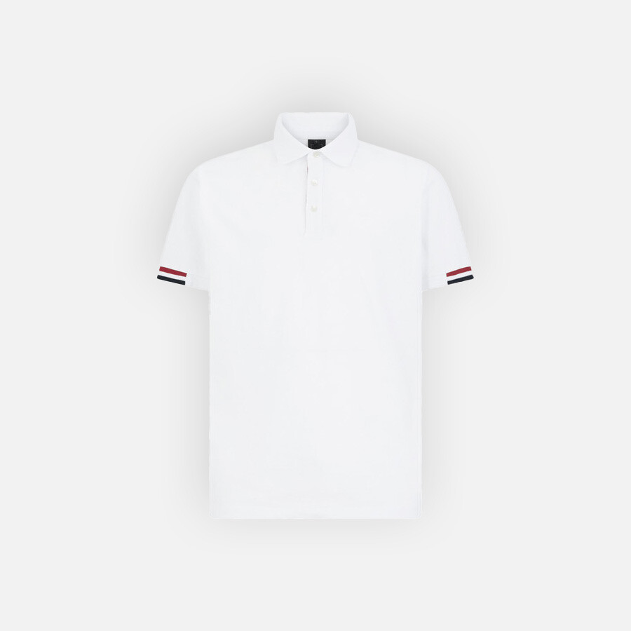 Bílé pánské polotričko Geox Polo - Pánské