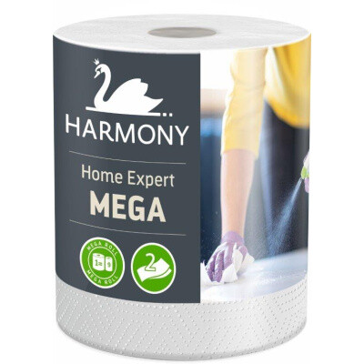 Harmony Home Expert Mega 2 vrstvé Kuchyňské utěrky, 97 m, 1 role