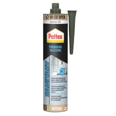 PATTEX Sanitární silikon Premium, manhattan, 280 ml